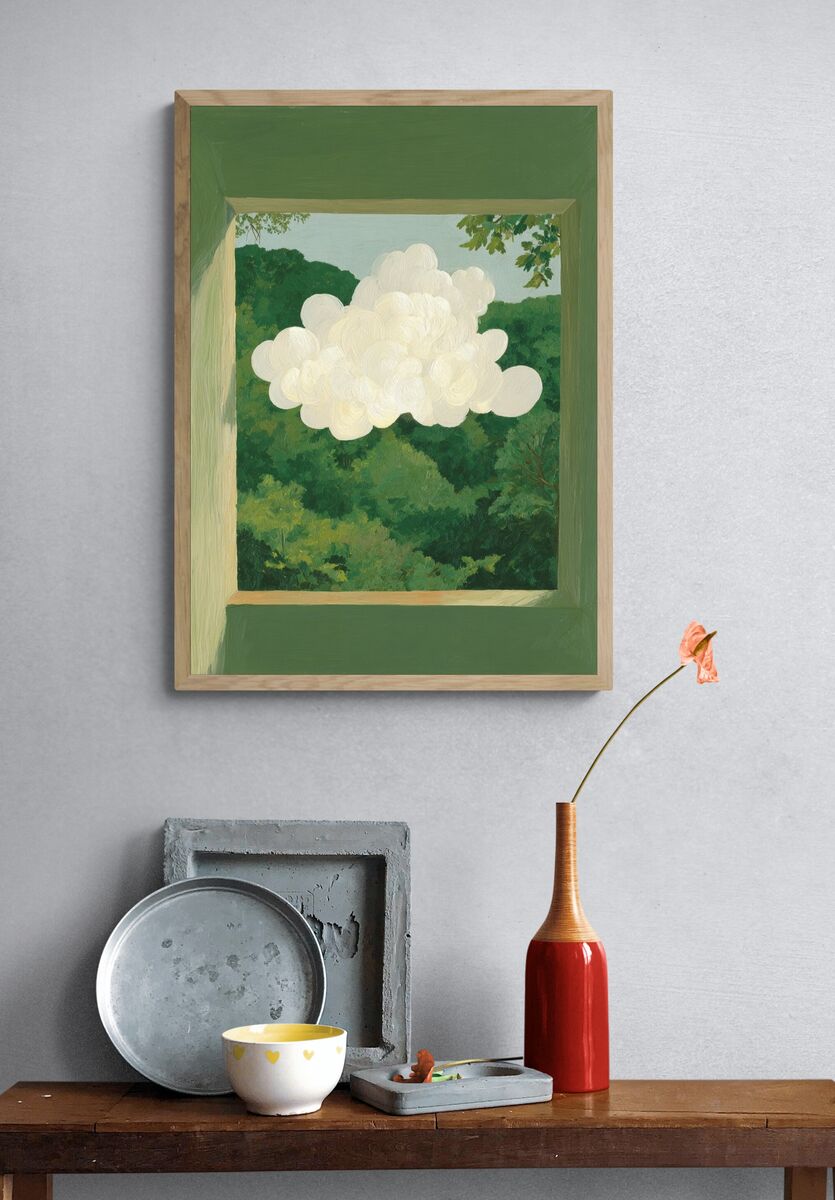 Cloudy — Fine Art Print. — room view 3