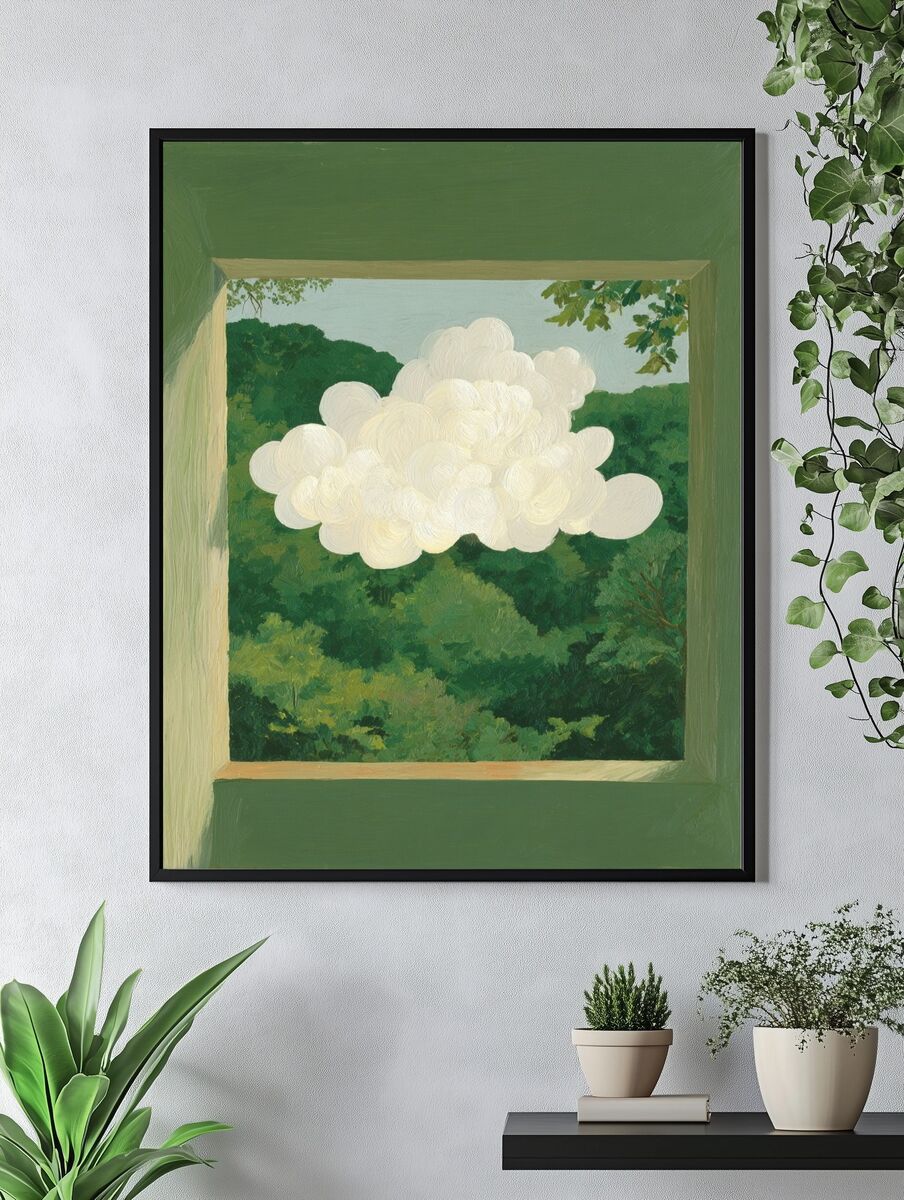 Cloudy — Fine Art Print. — room view 4