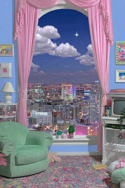 Cozy City View — Retro Print