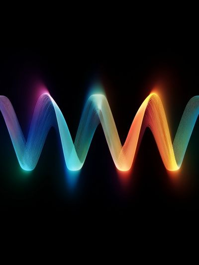 Colorful Wave Abstract Poster. poster print