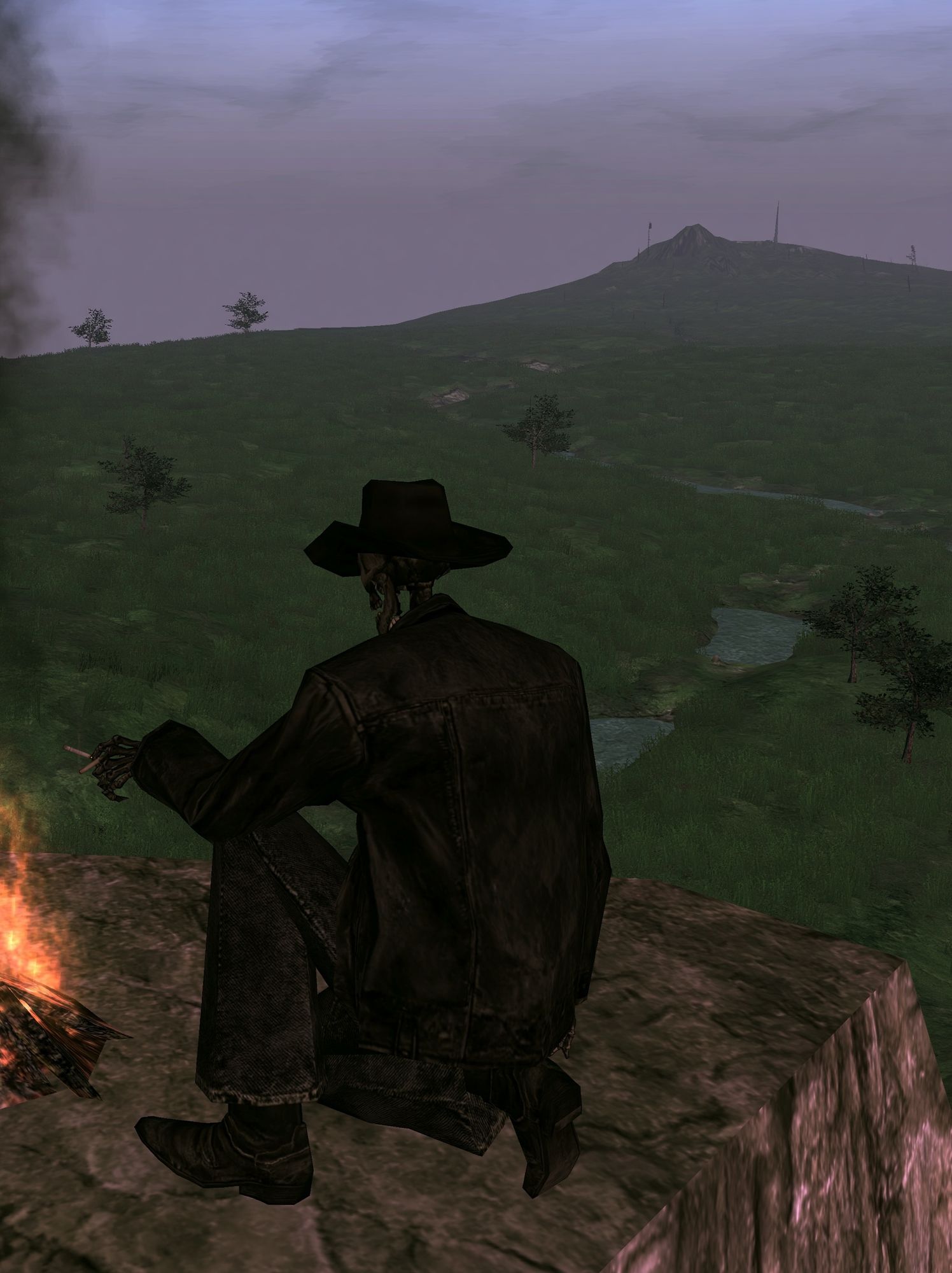 Cinematic Lone Cowboy Landscape Poster. poster detail