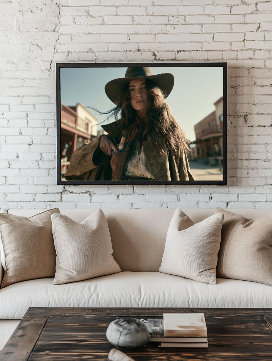 Cowgirl Portrait Photography Poster. room preview