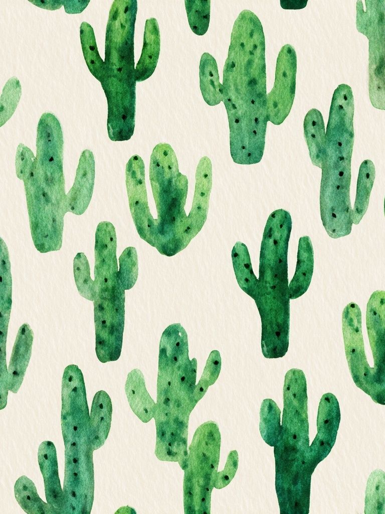 Cactus Watercolor Botanical Print. poster detail