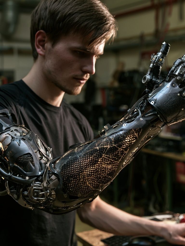 Cybernetic Arm Workshop Poster. poster — photography art