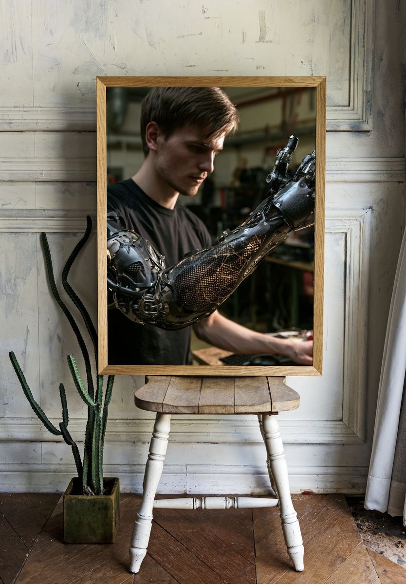 Cybernetic Arm Workshop Poster. — room view 1