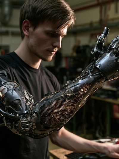 Cybernetic Arm Workshop Poster.