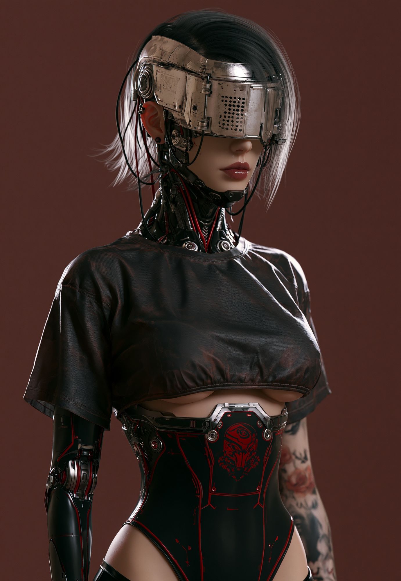 Cybernetic Portrait — Sci-Fi Print. poster — illustration art