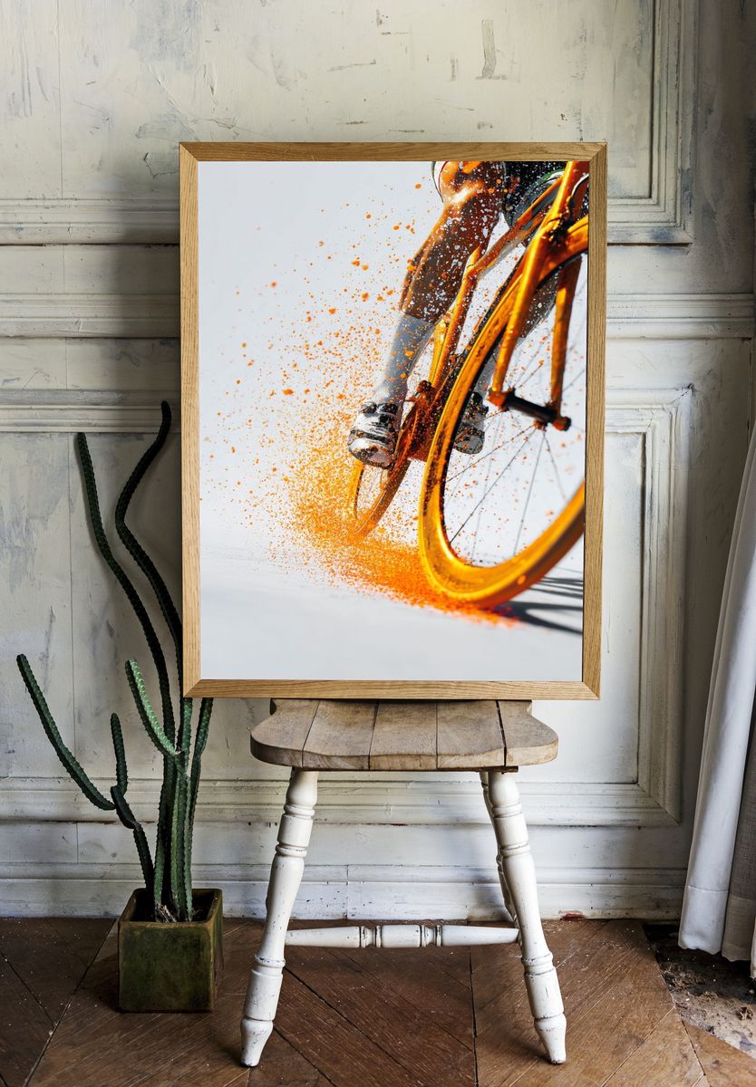 Dynamic Cycling Action Poster. — room view 1