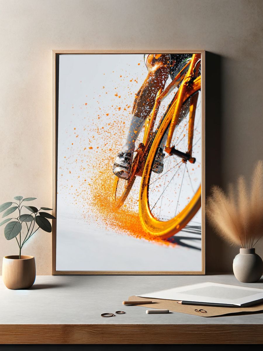 Dynamic Cycling Action Poster. — room view 2