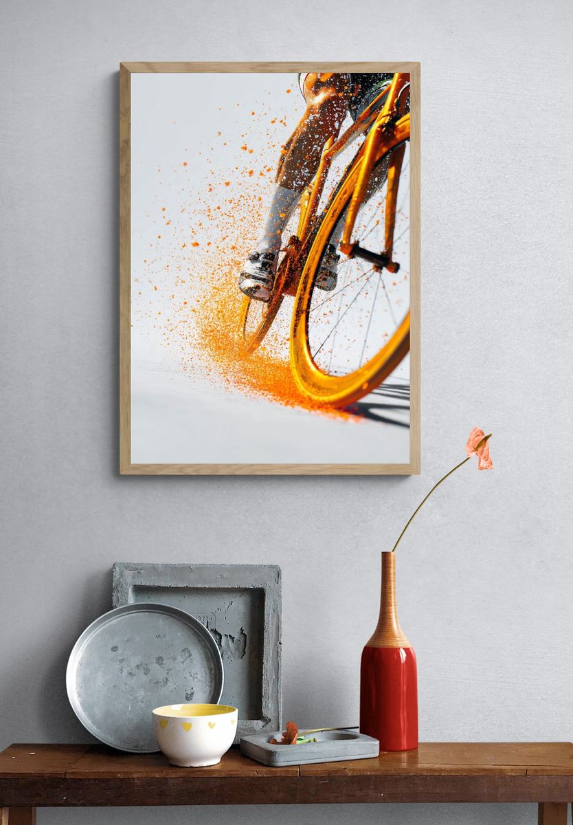 Dynamic Cycling Action Poster. — room view 3