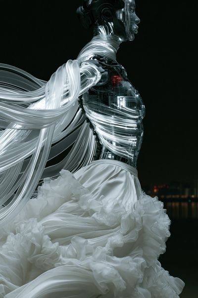 Cybernetic Figure Fashion Poster.