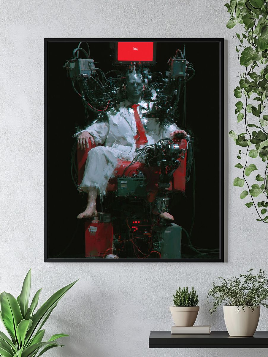 Cybernetic Throne Figure Print. — room view 4