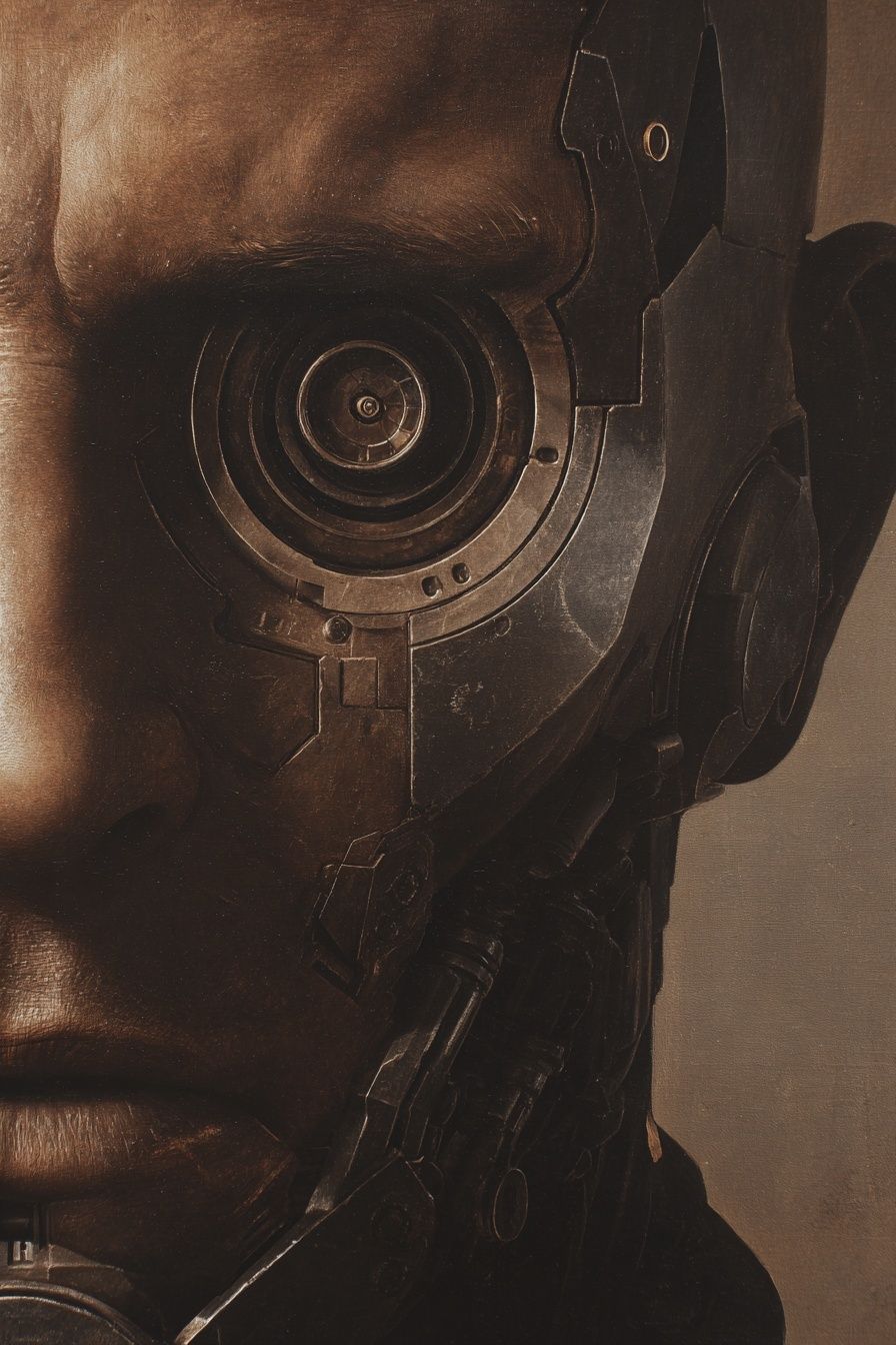 Cybernetic Portrait — Sci-Fi Print. poster detail