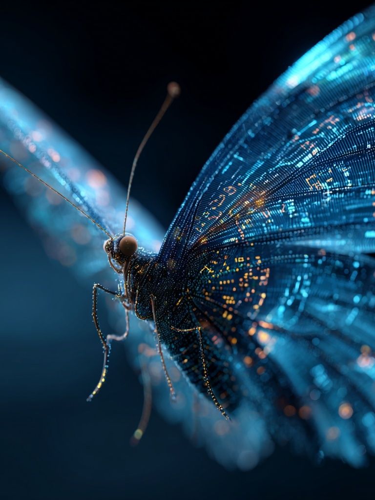 Digital Butterfly — Abstract Print. poster detail