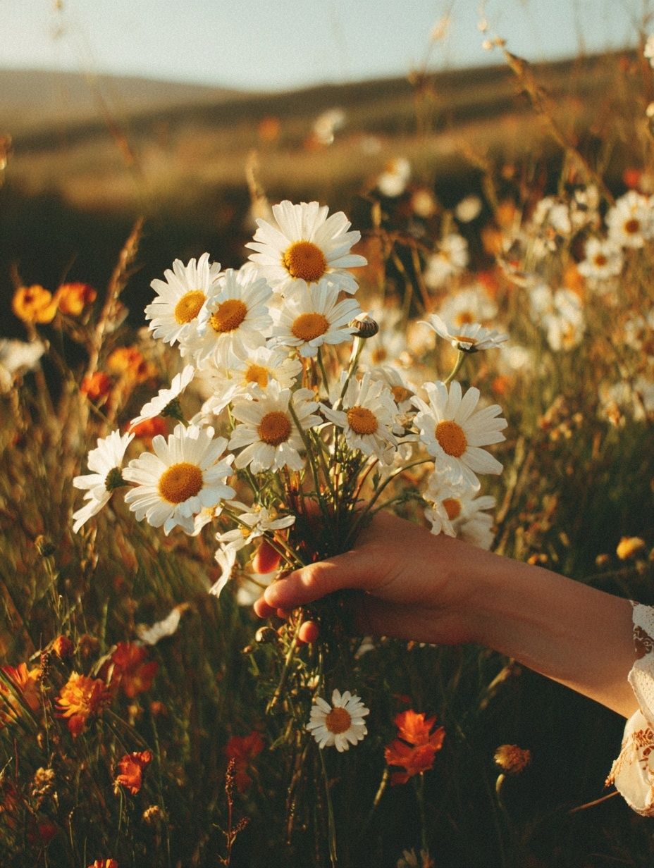 Daisy Bouquet — Nature Print. poster detail