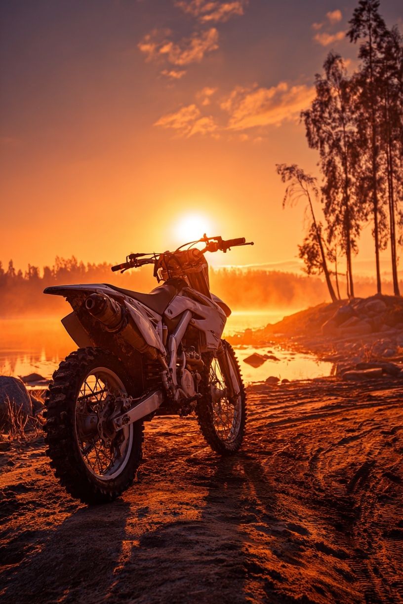 Dirt Bike Sunset Ride Poster. poster detail