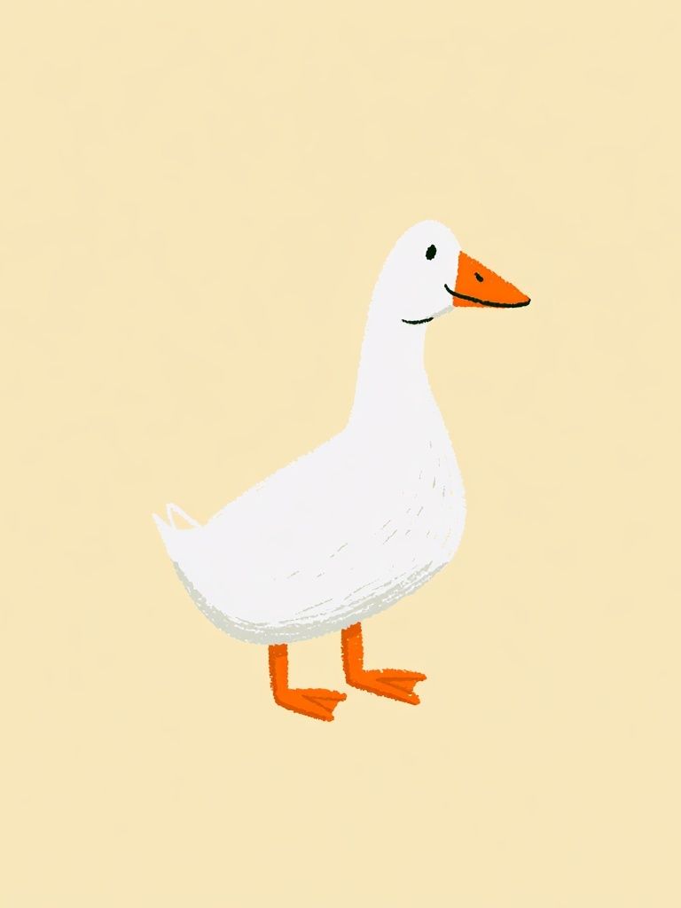 Duckling Illustration Poster. poster — animals art
