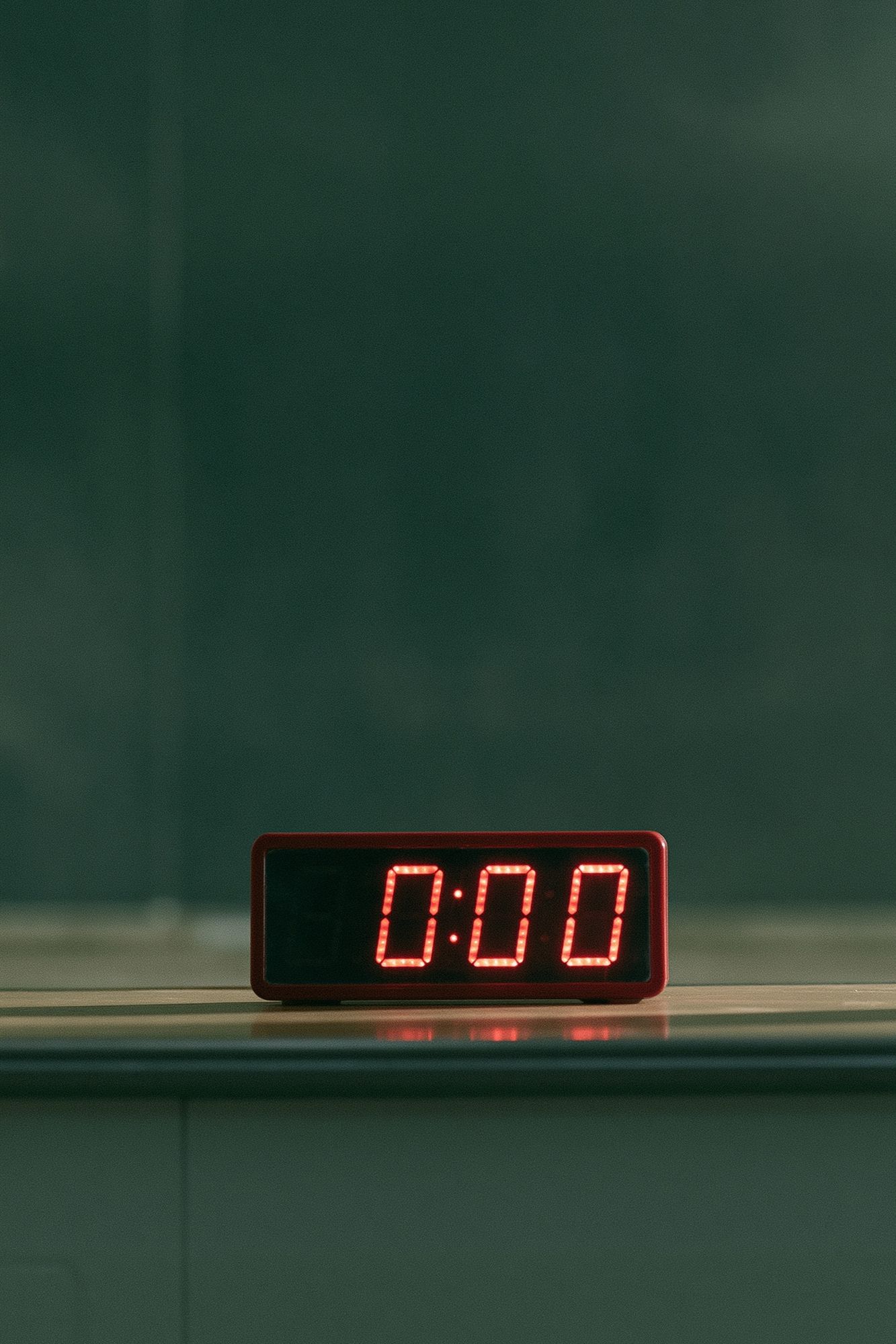 Digital Alarm Clock Photography Poster. poster detail