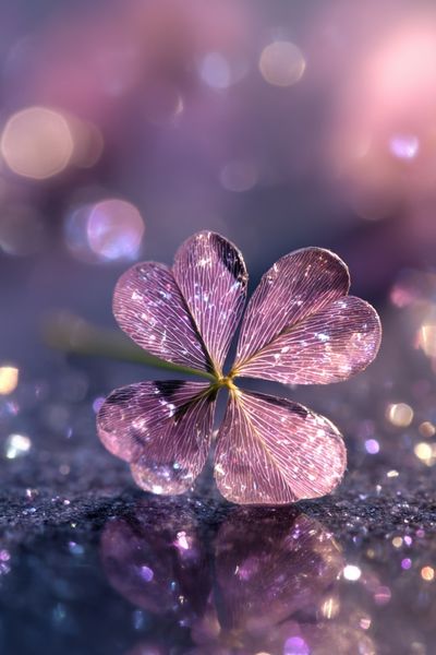 Delicate Clover Blossom — Photography Print. poster