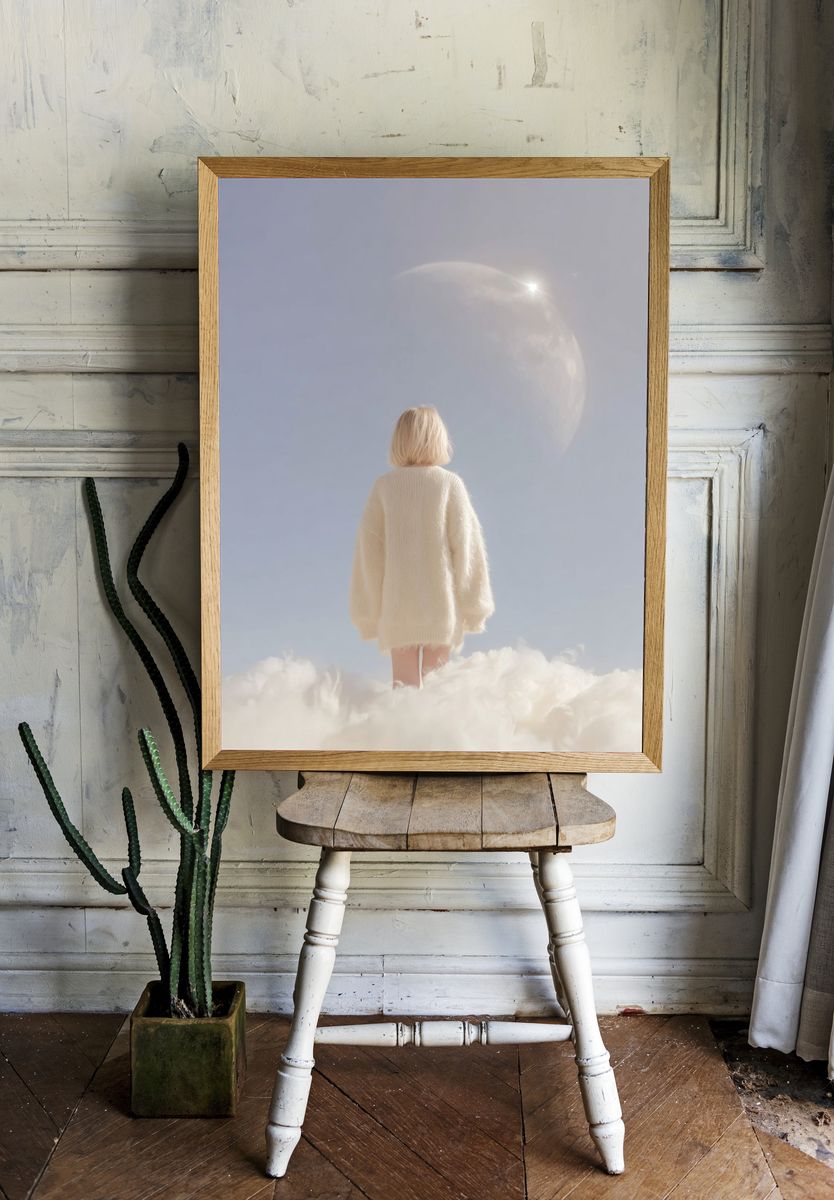 Dreamy Cloudscape — Fine Art Print. — room view 1