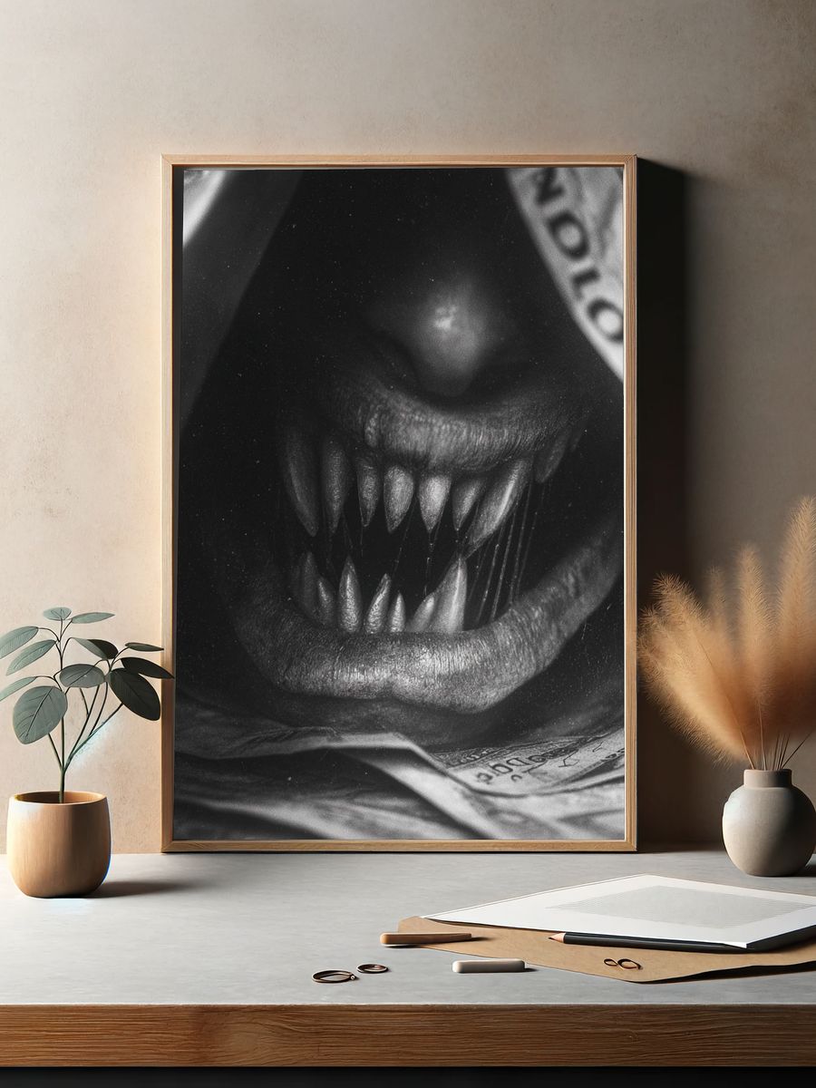 Dark Creature — Fine Art Print. — room view 2