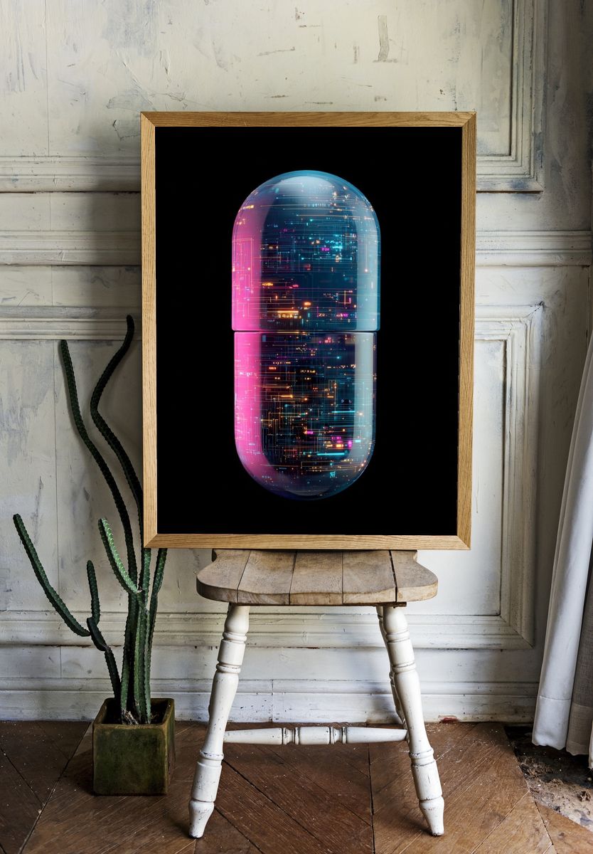 Digital Capsule — Abstract Print. — room view 1