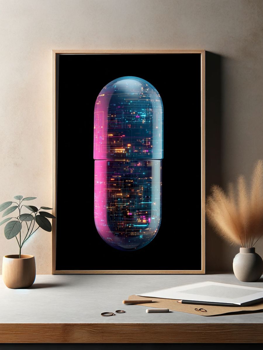 Digital Capsule — Abstract Print. — room view 2