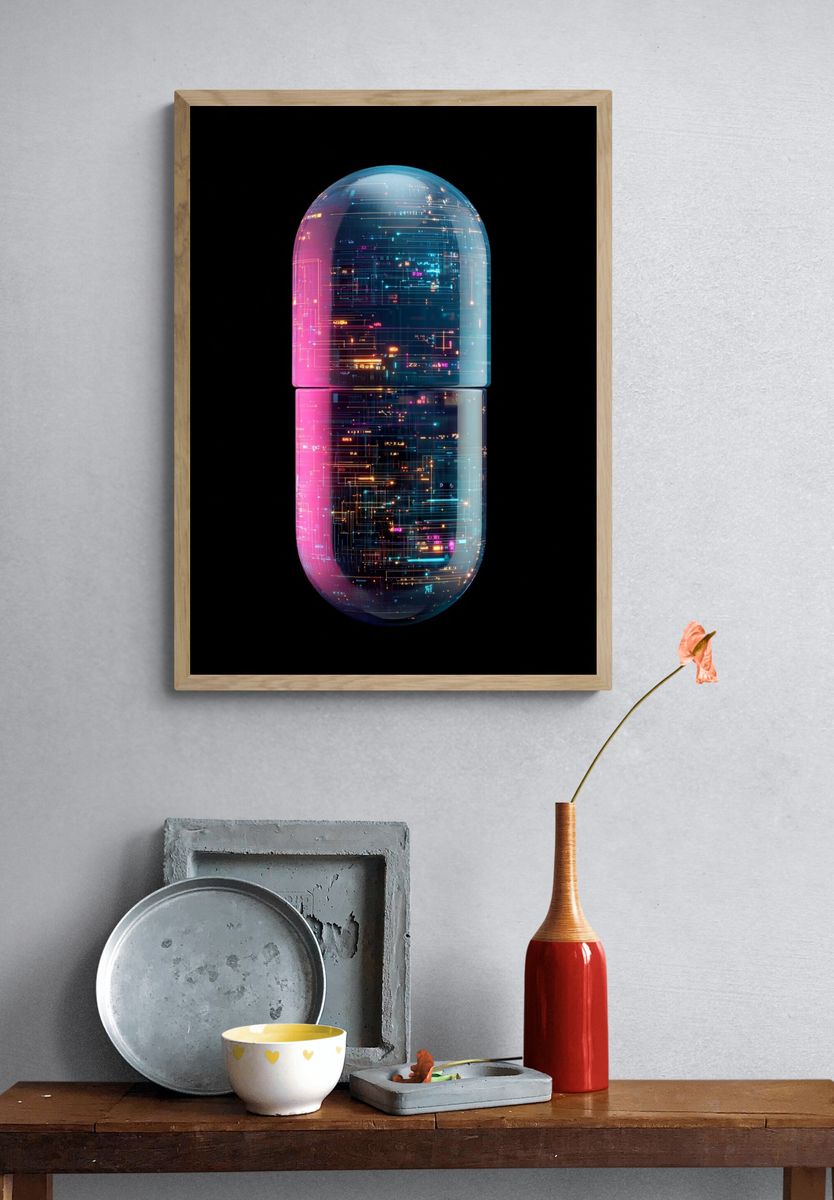 Digital Capsule — Abstract Print. — room view 3
