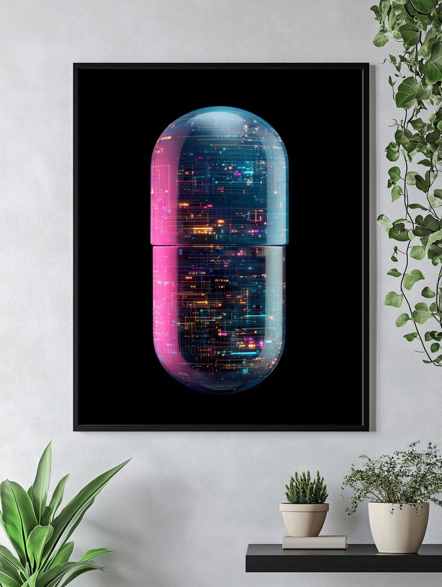 Digital Capsule — Abstract Print. — room view 4