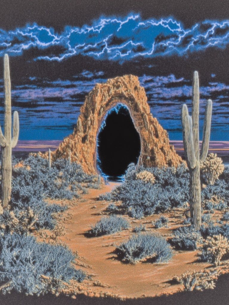 Desert Portal Retro Print. poster detail