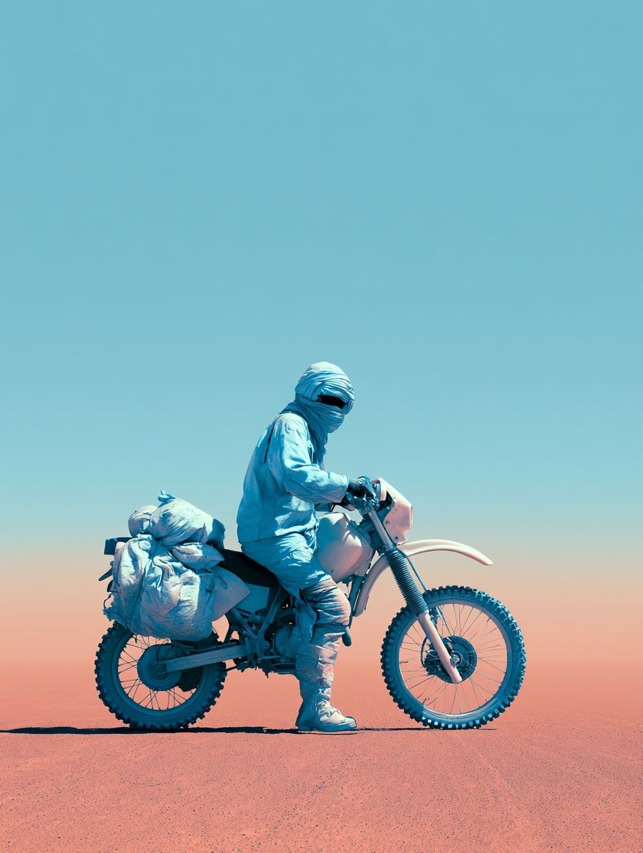 Desert Rider Photography Poster. poster detail