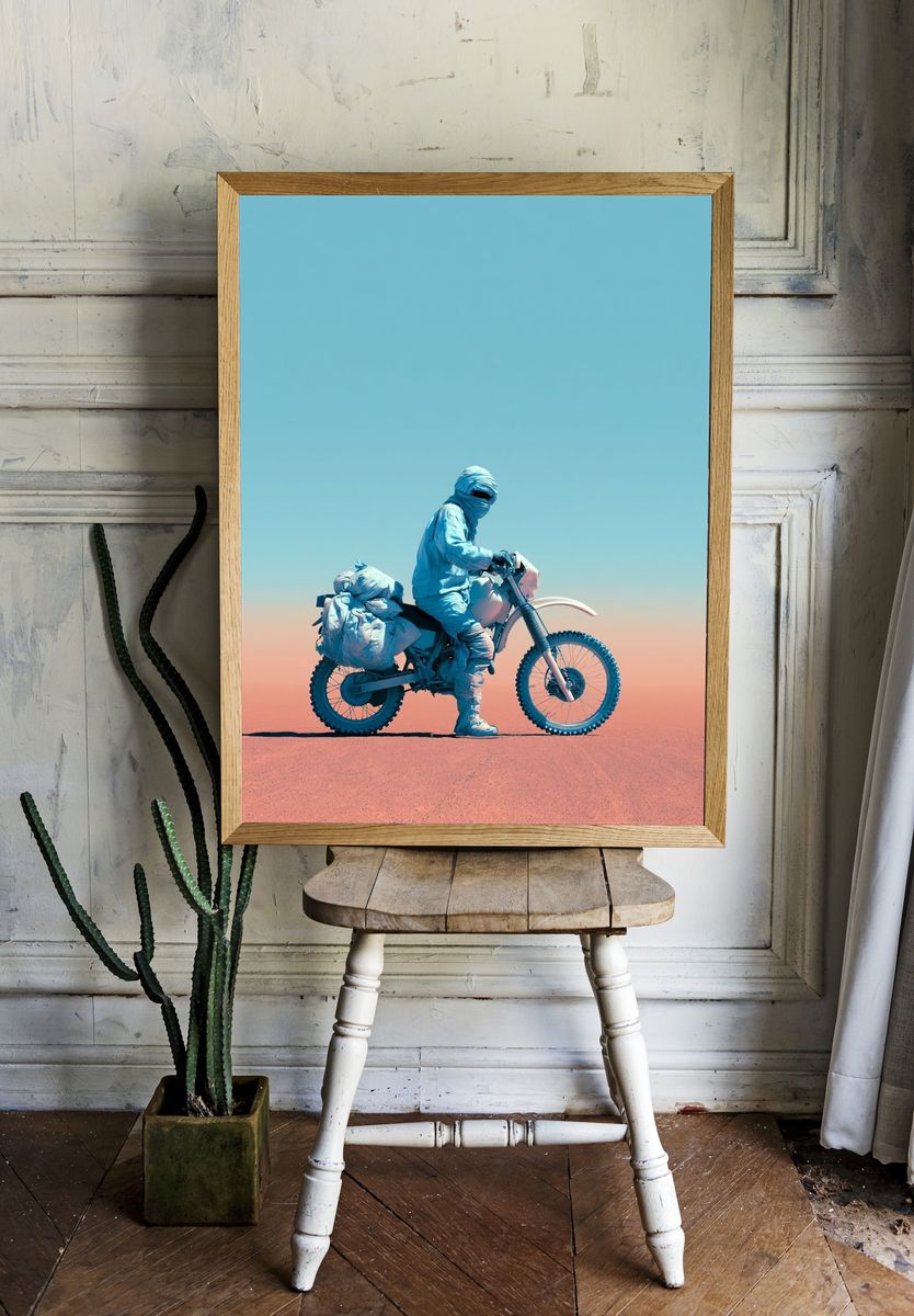 Desert Rider Photography Poster. — room view 1