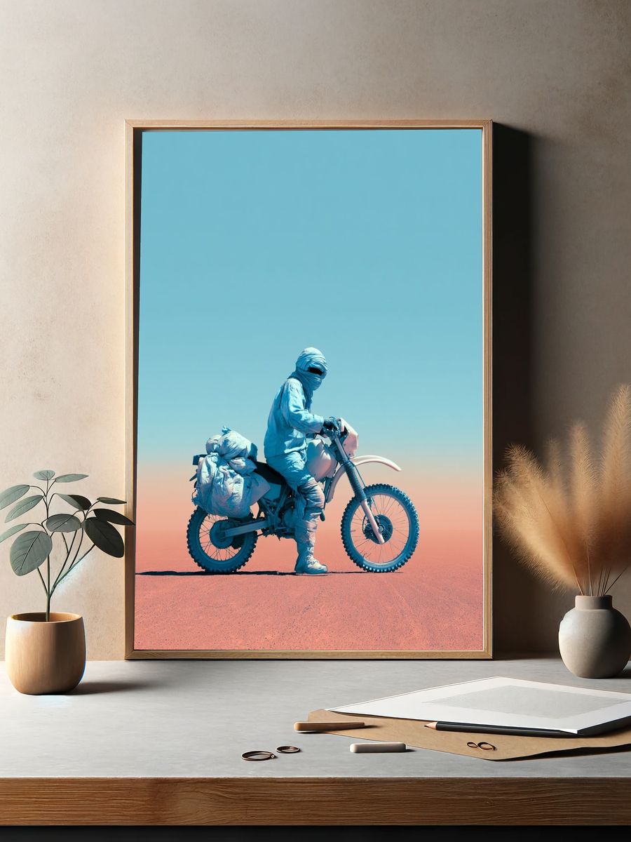 Desert Rider Photography Poster. — room view 2