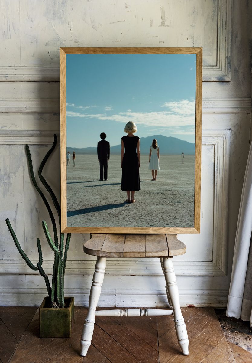 Desert Figures Photography Poster. room preview