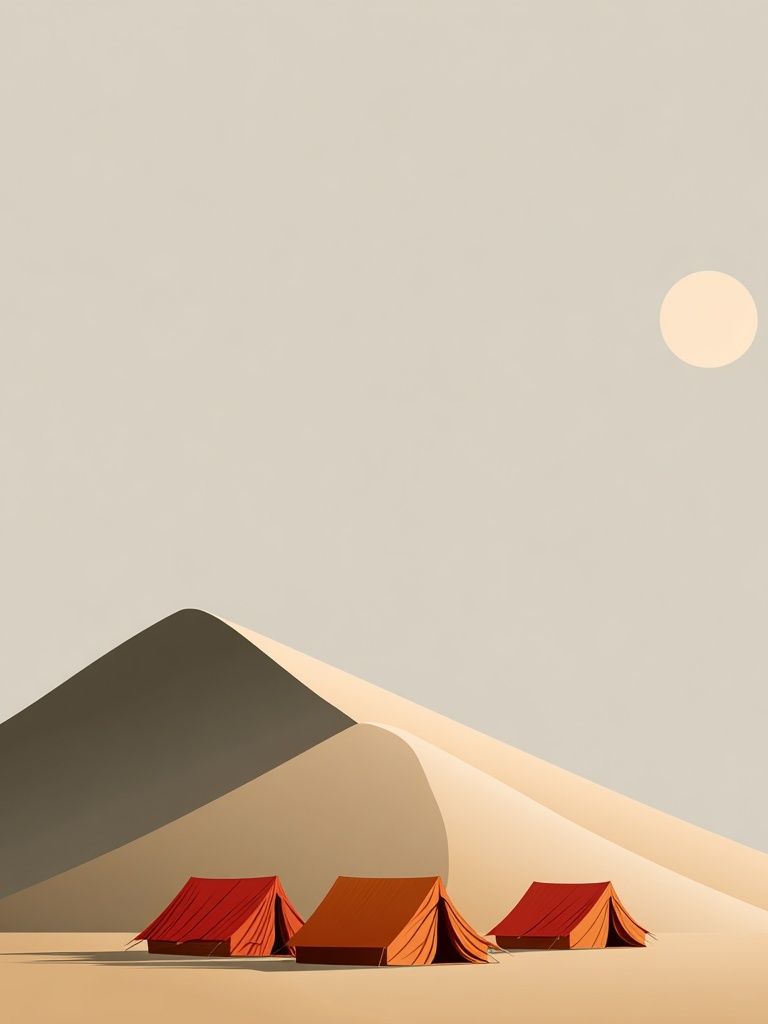 Desert Dunes Minimalist Poster. poster detail