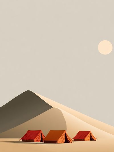 Desert Dunes Minimalist Poster. poster