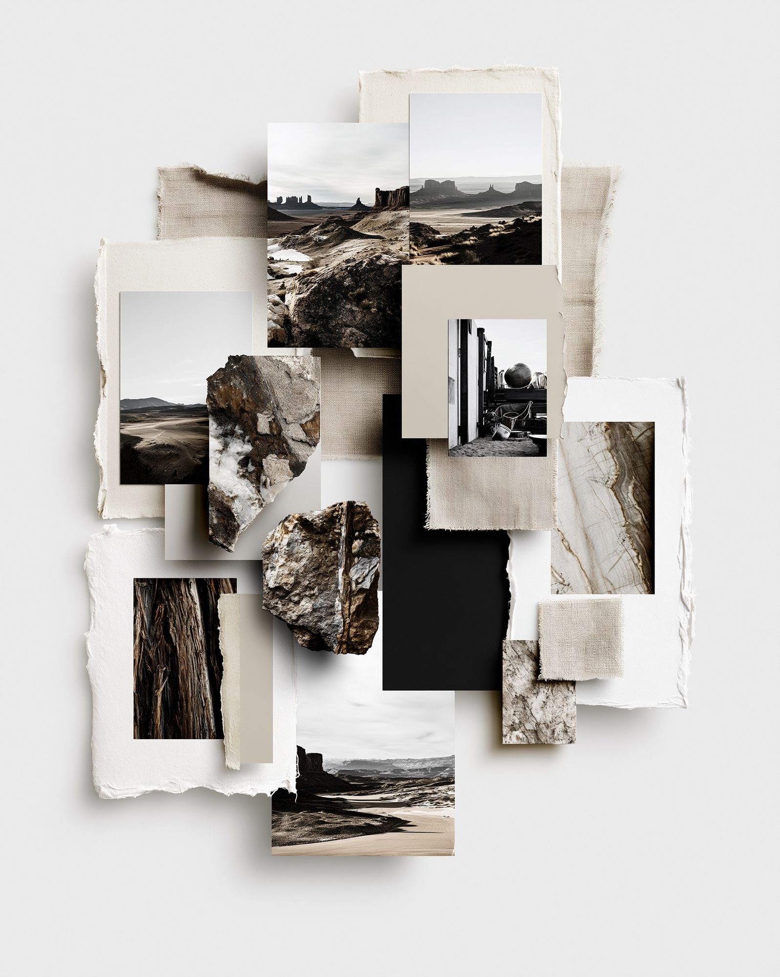Desert Collage Landscape Print. poster detail