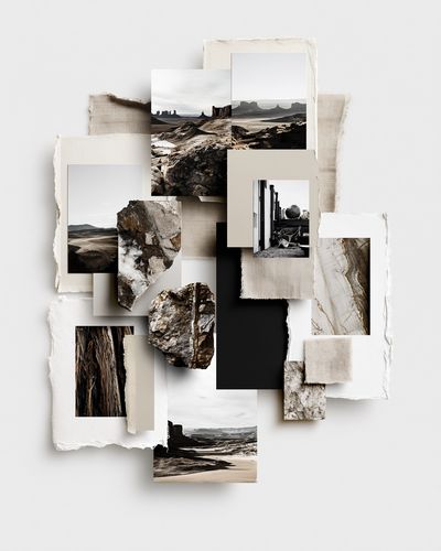 Desert Collage Landscape Print.