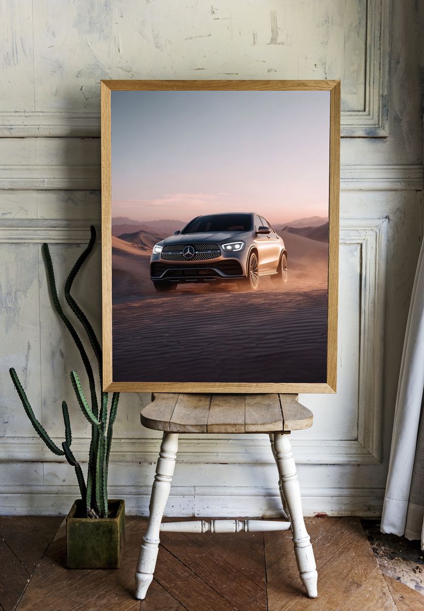 Desert SUV Drive Photography Poster. — room view 1