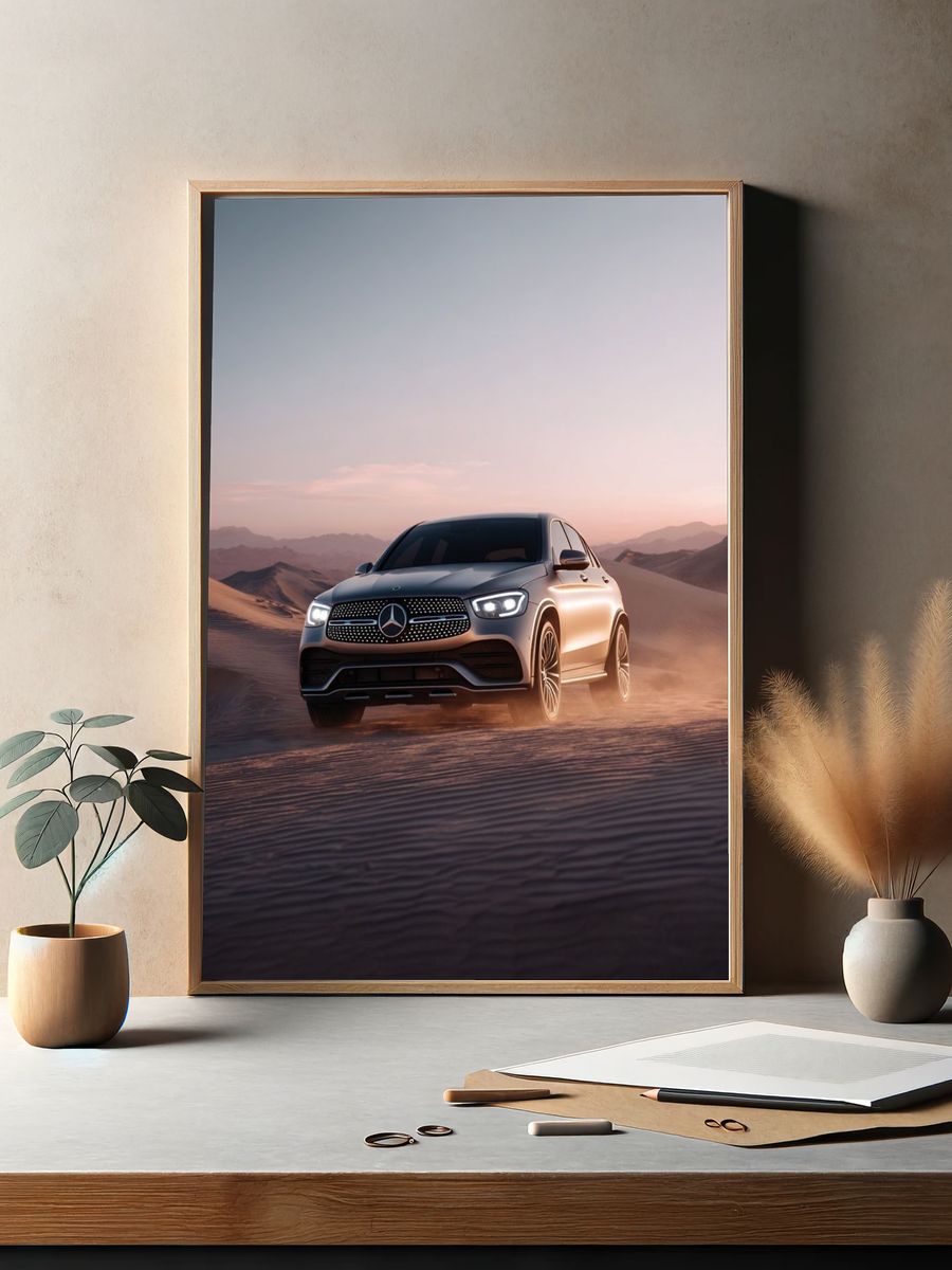 Desert SUV Drive Photography Poster. — room view 2