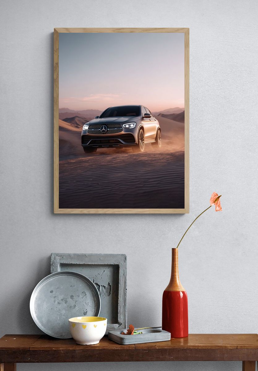 Desert SUV Drive Photography Poster. — room view 3