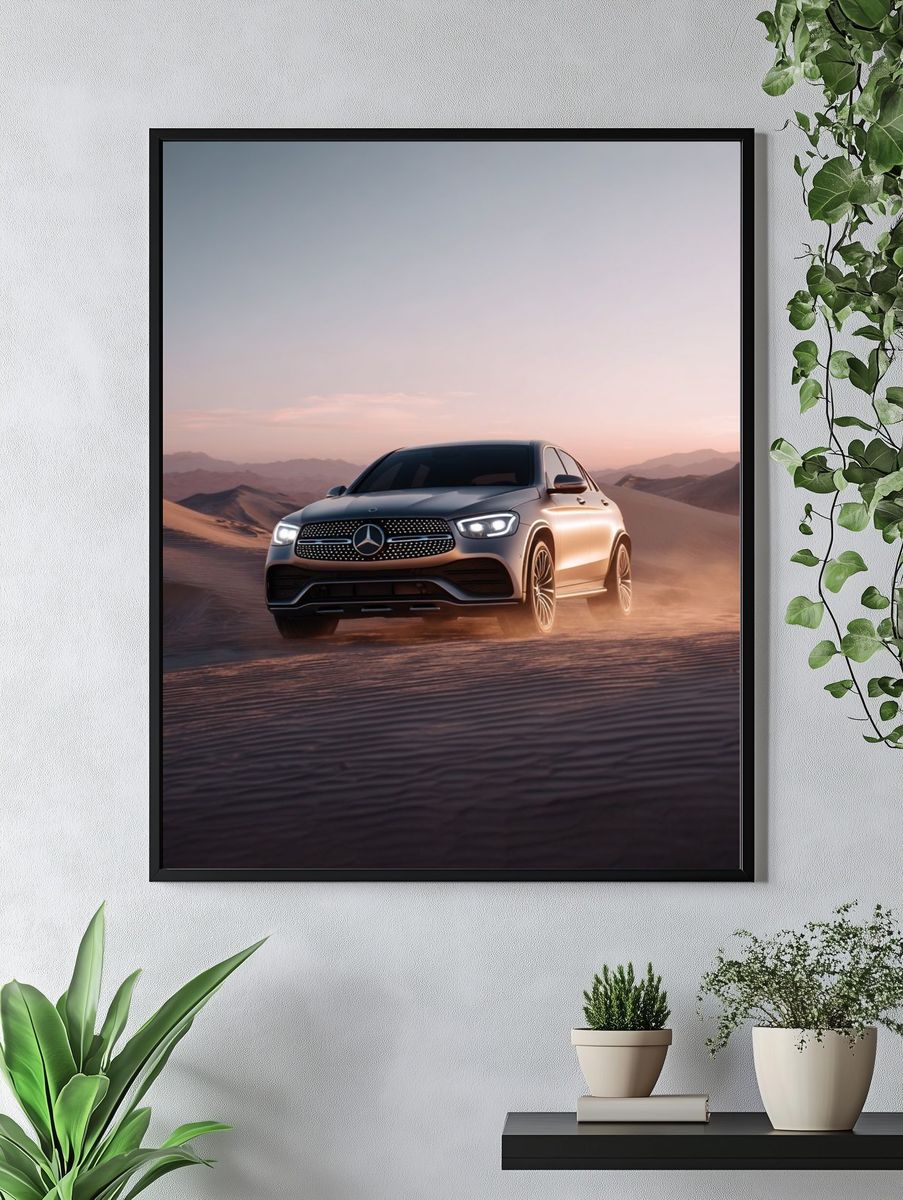 Desert SUV Drive Photography Poster. — room view 4