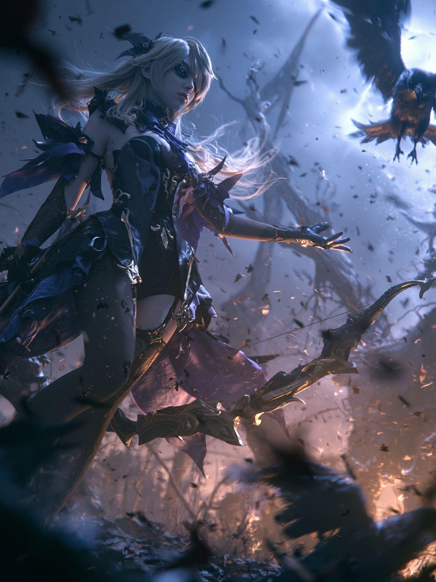 Dark Fantasy Archer Poster. poster detail