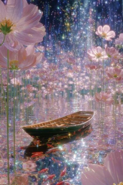 Dreamy Floral Reflection