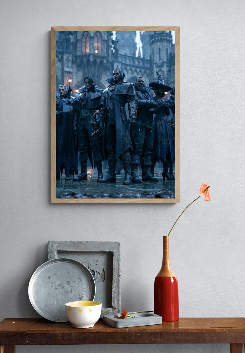 Dark Fantasy Guild Portrait Poster. — room view 3