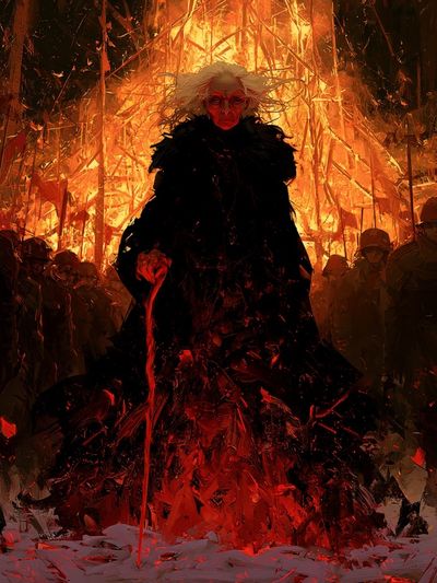 Dark Fantasy Inferno Print. poster