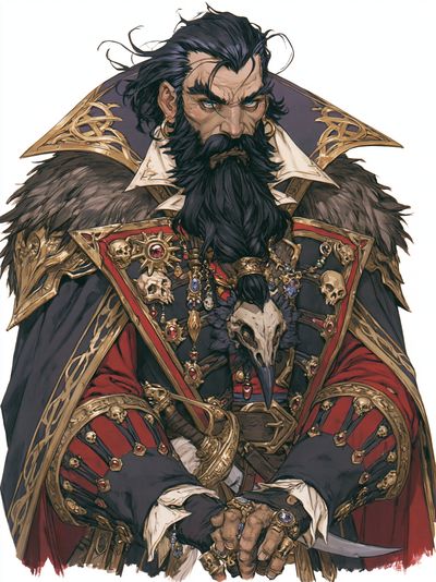 Dark Fantasy Noble Portrait Poster.