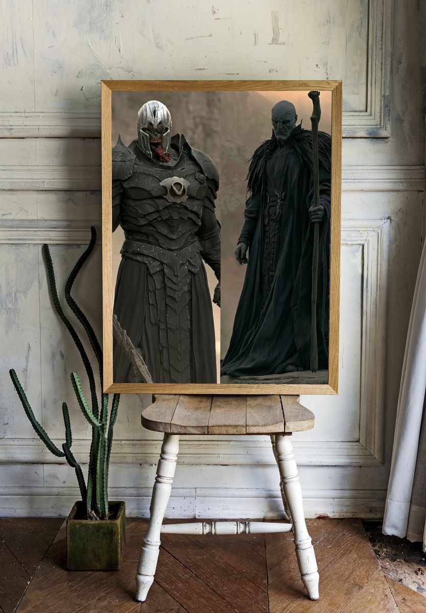 Dark Fantasy Warriors Poster. room preview