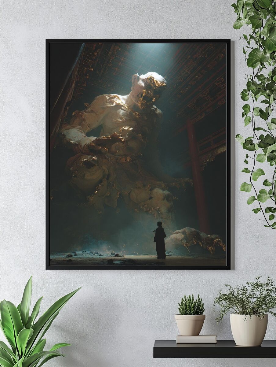 Giant Guardian — Digital Art Print. — room view 4