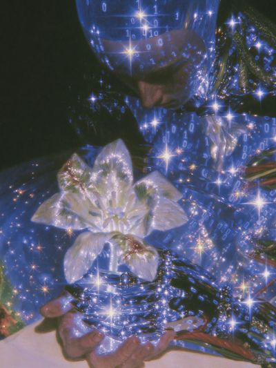 Digital Bloom Surreal Photography Poster.